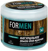 Купить флоресан (floresan) мыло натуральное мужское для кожи, волос и бритья 3в1, 450мл в Заволжье