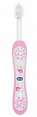 Купить chiccо (чикко) щетка зубная для детей от 6 до 36 месяцев, мягкая, цвет розовый в Заволжье