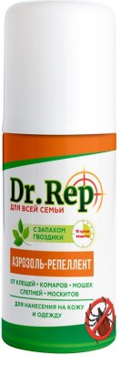 Купить dr.rep (доктор реп) аэрозоль от клещей и комаров универсальный, 100мл в Заволжье