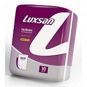 Купить luxsan (люксан) пеленки впитывающие премиум экстра 60х90см, 10 шт в Заволжье