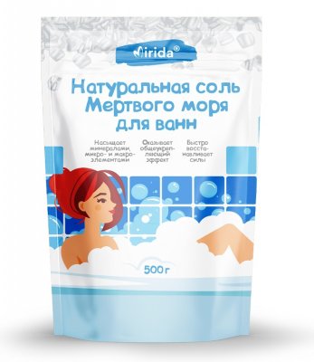 Купить мирида (mirida), соль для ванн мертвого моря натуральная, 500г в Заволжье