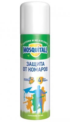Купить mosquitall (москитолл) универсальная защита аэрозоль от комаров 150 мл в Заволжье